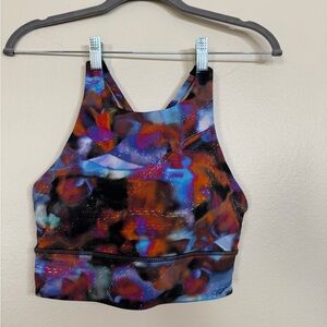 Lululemon Strappy Sports Bra Multicolor Print Size 8